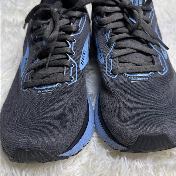 Brooks Black and Blue Athletic Shoes - Picture 6 of 8